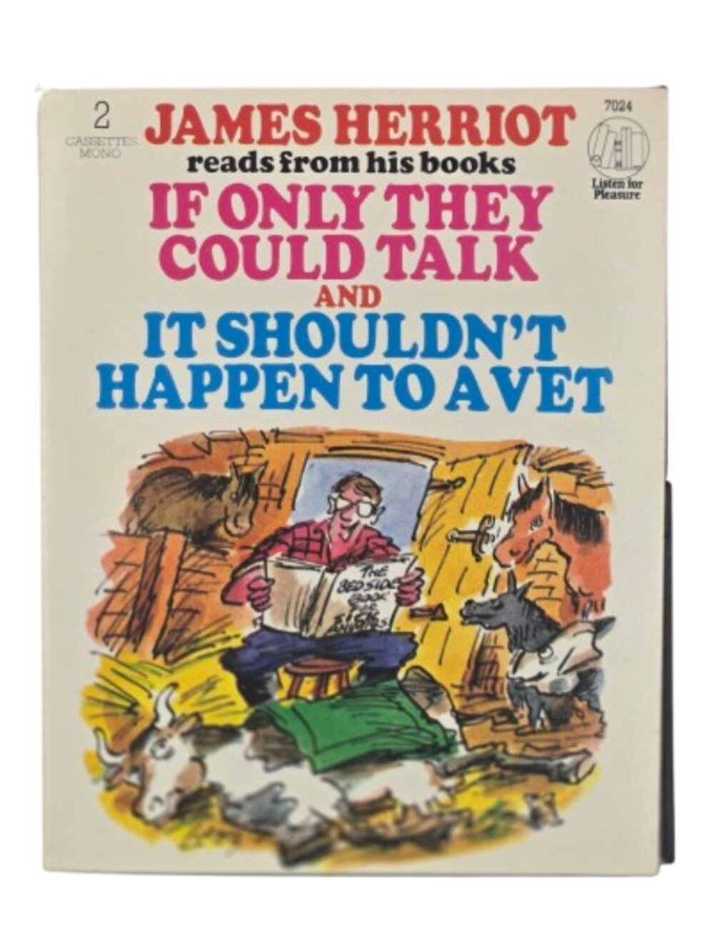 Vintage James Herriot Reads from His Books 2 Cassette Box Set Veterinarian